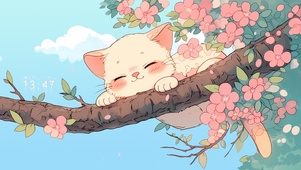 树上瞌睡猫