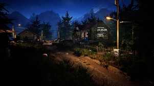 4K 夜晚寂静的乡村小路