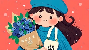 插画可爱女孩