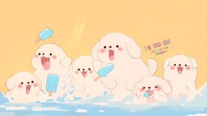 清凉可爱小狗