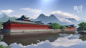 静静地湖水