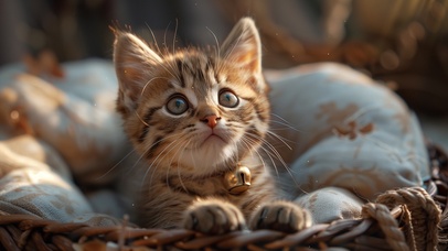 4K 可爱治愈小奶猫