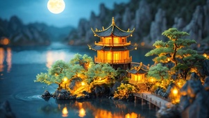 海上生明月，天涯共此时