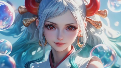 甜美卡通治愈女孩