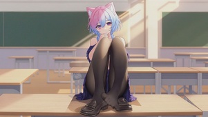 黑丝美少女