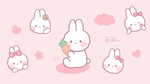 可爱小白兔