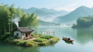 湖岛竹林人家