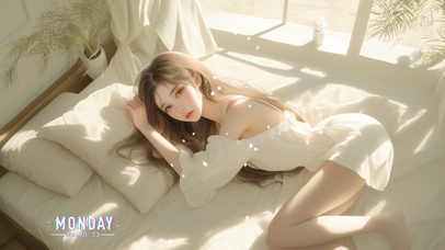 她的身影如柳丝般轻盈