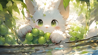 4k 小猫葡萄