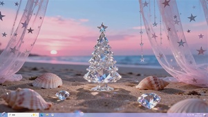 浪漫落日海滩主题