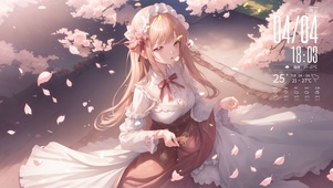 4k 樱花少女