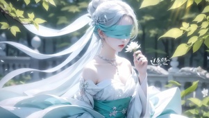 闻香蒙眼女孩