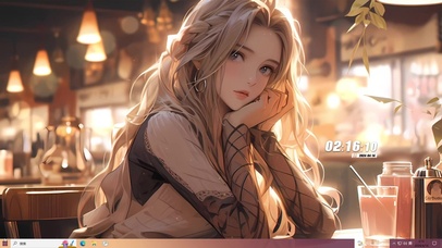 超美治愈金发女孩