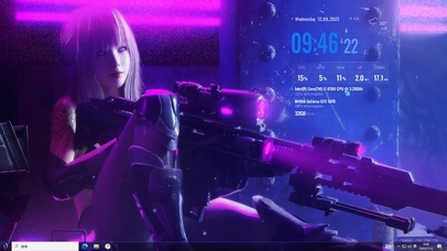 科技少女—【主题桌面】