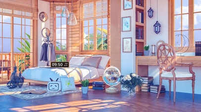 4K唯美治愈可爱动漫房间