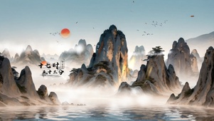 4k古墨山水