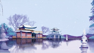 下雪的西湖