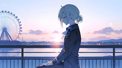 维尔汀-夕阳下的少女