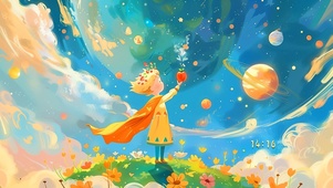 可爱鲜花小王子