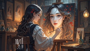 画画
