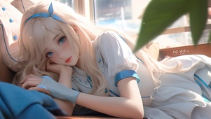 动漫长发少女