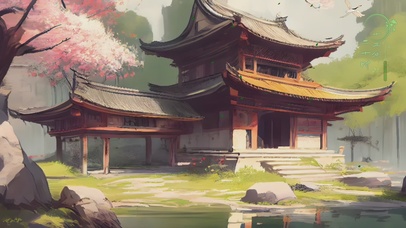 裸眼3D 古风客栈