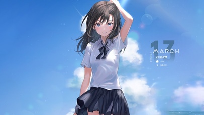 夏日海边水手服女孩