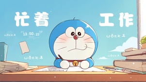忙着工作