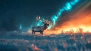 极光雪鹿