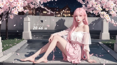 唯美樱花精灵少女