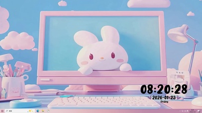 简约萌宠兔子主题