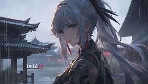 古风白发少女