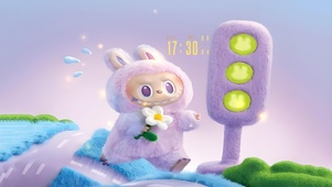 紫色拉布布