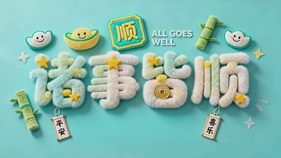 诸事皆顺清新桌面