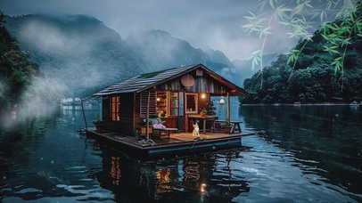 海上小屋