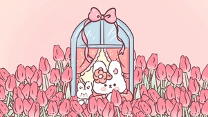粉色小兔兔少女心
