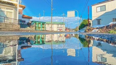 4K唯美青空街道