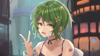 短发二次元美女