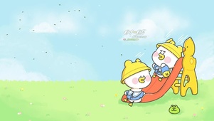 快乐鸭滑滑梯