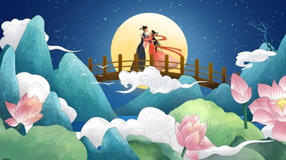 情人节-相会-荷花