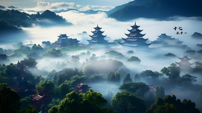 云层 仙境(风景动态壁纸) - 高清动态壁纸下载 - 元气壁纸