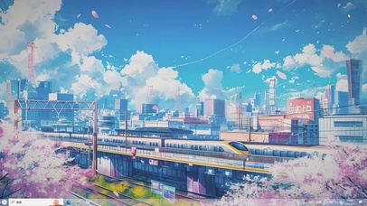 樱花列车 -桌面主题