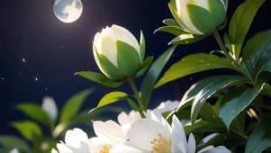 洁白的花