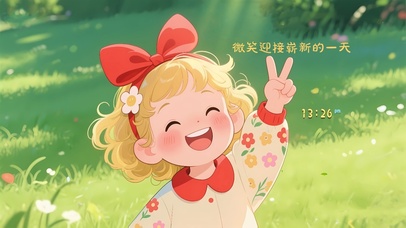 微笑迎接崭新的一天