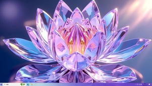 好运莲莲，水晶七彩莲花