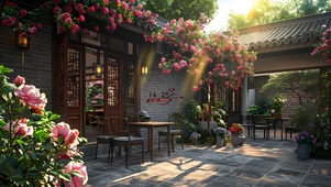 中式复古庭院
