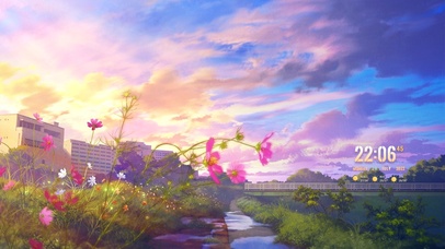 唯美治愈动漫黄昏