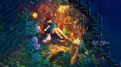 4k 治愈唯美仙境魔法少女