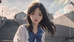 校服美少女