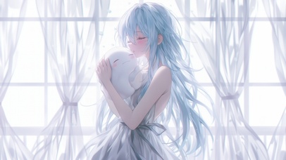 雪墨壁纸丨利姆露丨蓝发柔梦丨